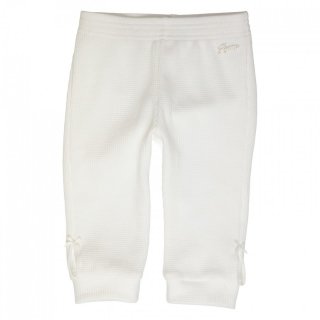 Gymp Pants with Split/Bow White 
